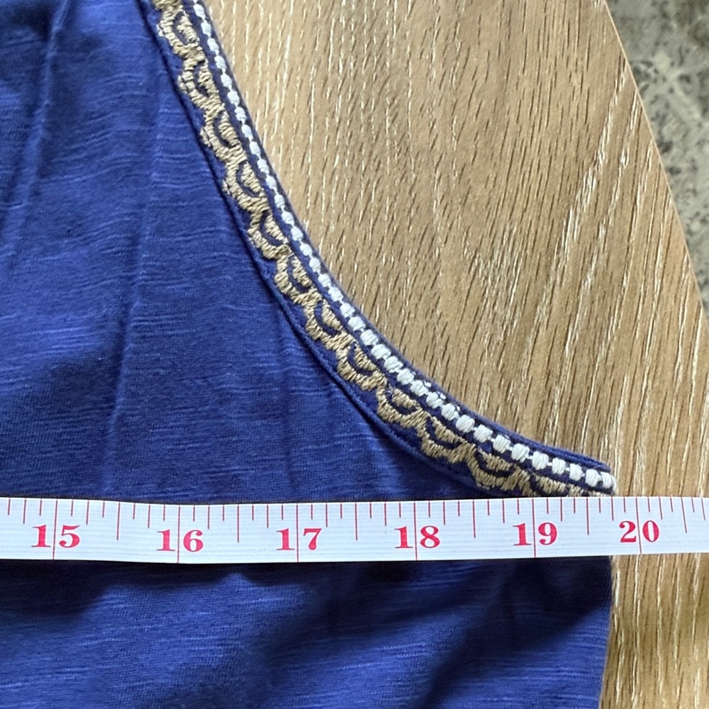 Sonoma Blue Embellished Midi Dress, Size Large - Picture 7 of 9